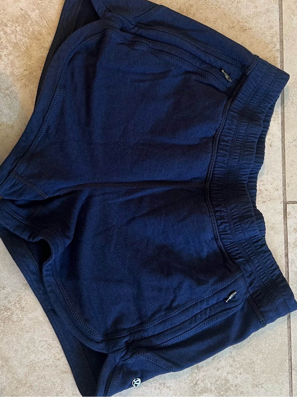 Lululemon navy blue modal size 4 soft shorts, no liner